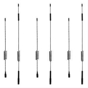 Hbaebdoo 6X 1 10 Scale RC Crawler Tires with 11.4Inch and 6.3Inch Metal Antenna Accessories for D90 Axial SCX10 90046