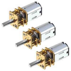 3pcs GA12 N20 6V 30RPM Micro Gear RC Helicopter Motor High Torque Speed Reduction with 3mm Shaft Metal Gearbox