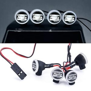 Axial SCX24 LED RC Whip Lights Upgrade Kit for C10 AXI00001 and Bronco AXI00006 1/24th Scale Crawler Trucks