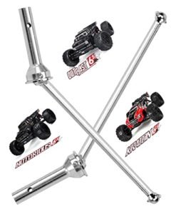 Power Drive Raptor RC Monster Truck Rear Drive Shaft Upgrades for Arrma 1/8 Kraton 6S BLX Outcast Notorious Hardened Metal 45 Driveshaft