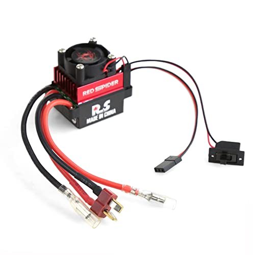HobbyWing 60A Brushed Electronic Governor RC Car ESC for TRX4 SCX10 Crawler with T Plug
