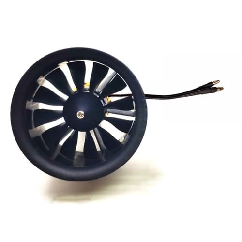 JFtech CCW 50mm Ducted Fan 5000KV Motor 12 Blade Propeller RC Jet Fuel Pump for EDF Jet Aircraft Quadcopter