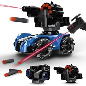 Nerf RC Plane Elite 4WD Remote Control Car with Foam Dart Shooting and Bubble Making Features for Kids and Adults