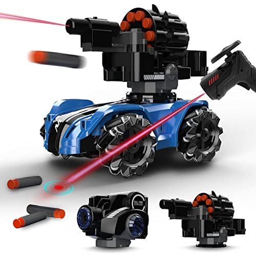 Nerf RC Plane Elite 4WD Remote Control Car with Foam Dart Shooting and Bubble Making Features for Kids and Adults