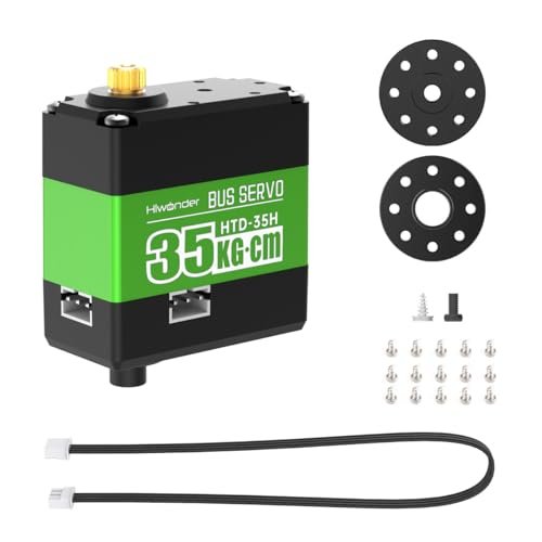 Hiwonder 35KG High Voltage Bus Servo HTD 35H with Three Connectors and Data Feedback for RC Boat Crashes and Sinks