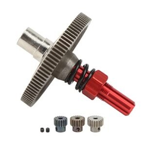 VGEBY Slipper Gear Set, 91T Gear Metal Gear Assembly Differential Upgrade Parts Metal Gear Assembly for Arrma Senton 1/10 RC Cars (Red)