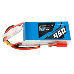 Gens ace 3S Lipo Battery 11.1V 45C 450mAh with JST SYP Plug for RC Models