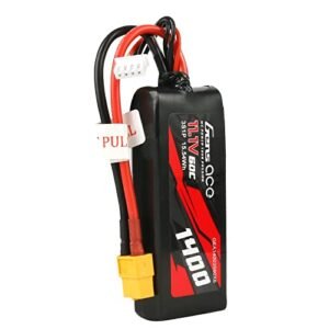 Gens ace 3S Lipo Battery 11.1V 1400mAh 60C with XT60 Plug for RC Cars