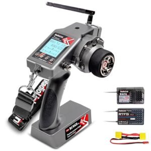 Radiolink RC6GS V3 7 Channels RC Boat Radio Control System with R7FG R6FG Gyro Receivers 2.4GHz 600m Range