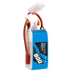 Gens ace 3S Lipo Battery 11.1V 800mAh 45C with JST Plug for RC Warbirds ARF 250 Class Heli and EFlite Mini Convergence