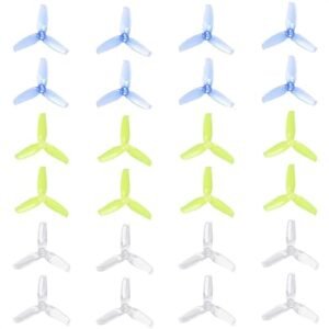 GEMFAN Flash 2540 Propellers 2.5x4.0 Inch 3 Blade Props for Cordova RC Motors 1104 1105 1106 FPV Mini Racing 24 Pack