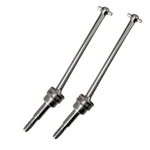Abendor 2Pcs Set CVD Shaft Axle PX9200 28 Wheel Drive Compatible with 1 12 1 10 9200 9200E 9205E 9206E RC Car Truck Spare Parts