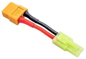 NHX RC XT60 Female to Mini Tamiya Male Conversion Connector 16AWG 40mm