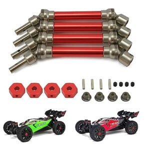 ARRMA Typhon 3S BLX Mega550 Upgrade Slider Drive Shaft Front Rear Driveshaft ARA310905 Red