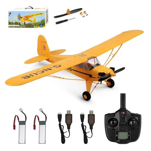 CKYSCHN WLtoys A160 J3 3D Printable RC Airplanes 5 Channel Brushless Motor with 3D6G Mode and 2 Batteries