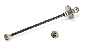 CROBOLL Upgraded Powder Alloy Main Drive Shaft with Motor Gear Kit for Nikko RC Trucks High Speed 1 14 Scale