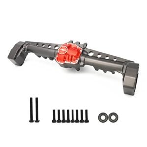 TREAL SCX10 III Rear Axle Portal Axles Aluminum 7075 for Axial SCX10 3 JLU Gladiator Base Camp Upgrades Titanium