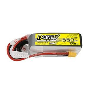 Tattu R Line 6S Lipo Battery 22.2V 95C 550mAh with XT30 Plug for RC Models