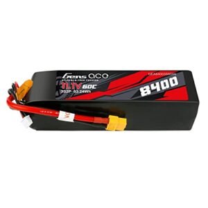 Gens ace 3S2P Lipo Battery 11.1V 60C 8400mAh with XT60T Plug for RC Models