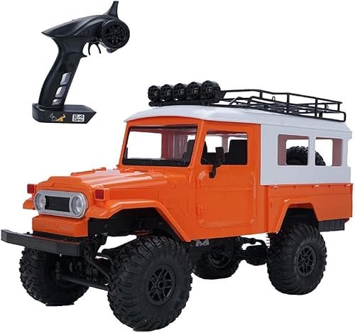 FMTStore MN40 1/12 Scale RC Model Scale 2.4GHz Remote Control Car 4WD Off Road Truck with LED Light for Kids and Adults Assorted Colors