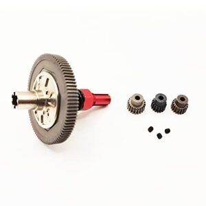Arrma Senton MEGA 550 Granite MEGA 550 Typhon MEGA 550 Upgrade Parts Steel 91T 48DP Spur Gear Slipper Clutch Set Differential Gear and 21T 19T 17T Pinions Gear Set Replacement for ARA311030 Red