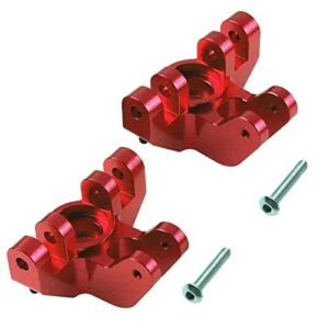 Vgoohobby Aluminum Alloy Front Steering Knuckles Carrier Steering Block for Ken Block 1 8 Scale RC Car Losi LMT 4WD Solid Axle Monster Truck Red