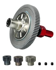 Arrma 1 10 RC Truck Tires and Wheels Upgrade Kit 91T Spur Gear Slipper Clutch Set with 17T 19T 21T Pinions Gear for Granite Senton Typhon 4X4 550 Models