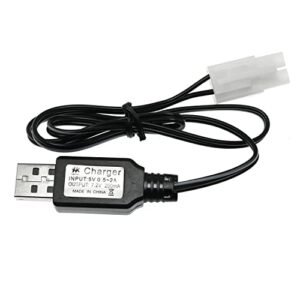 Maxmoral USB Charger for RC Battleship Battleship Ni Cd KET 2P 7.2V 250mA Charging Cable
