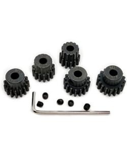 Raflot VICRAZZE Hardened Steel M1 Pinion Gear Sets 13T 14T 15T 16T 17T 5mm Shaft Motor Gears with Hex Key for 1/8 1/10 RC Brushless Brush Motor