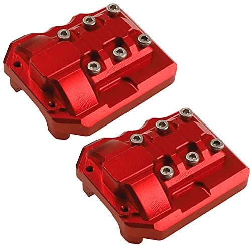 ShareGoo 2Pcs Aluminum Alloy Differential Cover for 18650 RC Car Traxxas TRX4 1/10 Scale Crawler