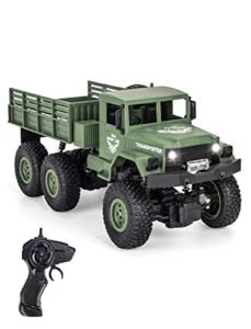 OBEST RC Hero Truck 2.4Ghz Off Road Remote Control Car 4WD High Speed Military Toy for Boys Green