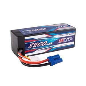 SIGP 4S 14.8V 8200mAh 100C Lipo Battery Hard Case with EC5 Plug for Hart 20V RC Truck and Other RC Vehicles