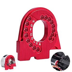 HobbyPark Aluminum Motor Mount Plate for 50cc RC Motor Traxxas TRX4 TRX6 1 10 Scale Crawler Car Red