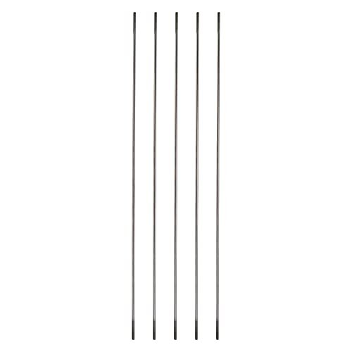 Crapyt 304 Stainless Steel Pushrod Replacement Linkage Rods 5 PCS M2 for Model RC Battleships Airplane Car Boat Helicopter Round Shaft Rods 250×2mm 9.84×0.08 inches L×D