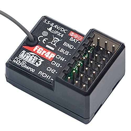 Flysky FS FGR4P 2.4GHz 4CH AFHDS 3 RC Receiver PWM PPM I Bus S Bus Output for FT012 RC Boat Parts and FSG4P Transmitter