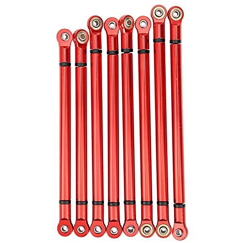 Plplaaoo 8Pcs Aluminum Alloy Link Rod for GQ Patrol RC Car SCX10 313MM Wheelbase Upgrade Parts