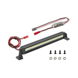 Zhongzhen RC Car LED Light Bar 30 LED 5.3 Inch Aluminum Roof Light Kit for Axial SCX10 Traxxas TRX4 TRX6 Arrma Senton Redcat GEN7 1/8 1/10 Scale Rock Crawler Truck