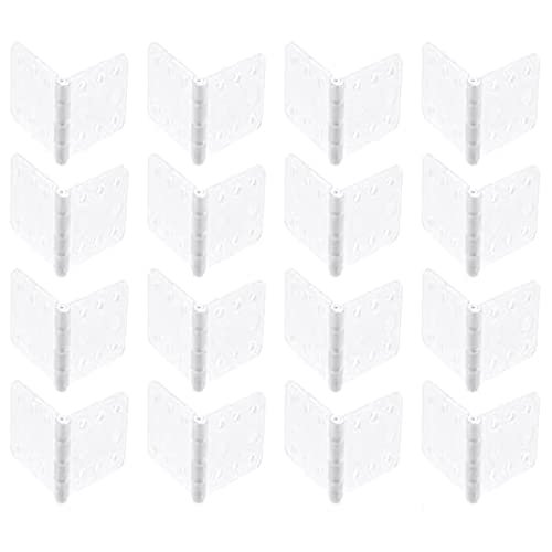 skrnrhrery Nylon Hinges 3 Sizes Square Loose Leaf 16 Pack Medium 0.631.14 Inches for RC Model Airplane Parts