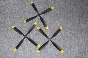 DKNTZO 3pcs EP170mm 4 Blades Propeller Best Park Flyer RC Airplane Spare Part for Volantex rc P51 Mustang 768 1 Drone