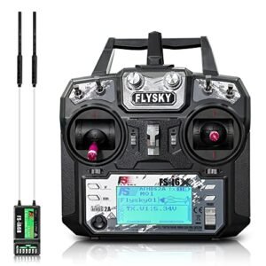 HAWK'S WORK FS-i6X 10 Channel Transmitter with FS-iA6B Receiver for RC Airplane Fuel Tank and More