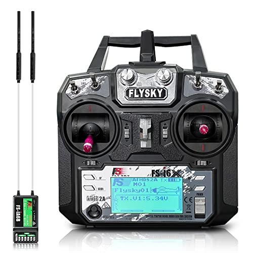 HAWK'S WORK FS-i6X 10 Channel Transmitter with FS-iA6B Receiver for RC Airplane Fuel Tank and More