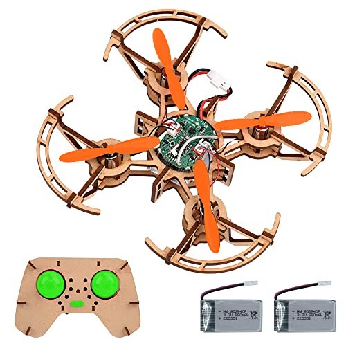XYQ 2 DIY Mini Wooden RC Turbine Helicopter Kits for Kids Beginners Educational Science Building Kits Ages 5 7 5 9 8 12 10+