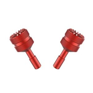 Anbee Mini 3 Pro Drone CNC Aluminum Controller Stick Replacement Joystick Thumb Rocker Compatible with DJI Mini 3 Pro Drone and DJI RC Smart Controller Red Perfect for RC YL Oil Enthusiasts