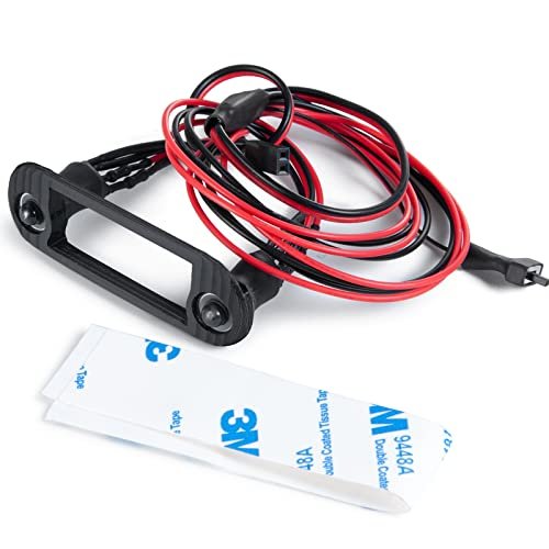 Byron Fuel RC SWX LED Front Headlight Set for 1/24 Axial SCX24 AXI00005 AXI00002 JLU CRC RC Crawler Red White