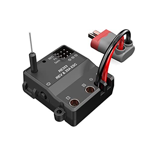 HYPER GO RE353 RC Car Accessories 2.4GHz 3 Channel Brushed 35A Smart 2S 3S 2 in 1 ESC Receiver Spare Parts for H16DR at RC Parts Stores