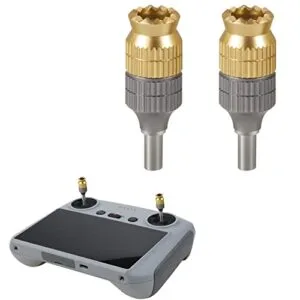 Hanatora Aluminum RC Stick Radio Joysticks for DJI RC RC 2 Flip Neo Air 3S Mini 4 Pro Air 3 Mini 3 Pro Mini 3 Mavic 3 Classic Pro Drone Controller