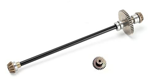 AMORIL Upgraded Powder Alloy Main Drive Shaft with Motor Gear Kit Replacement Parts for 1/87 RC Trucks