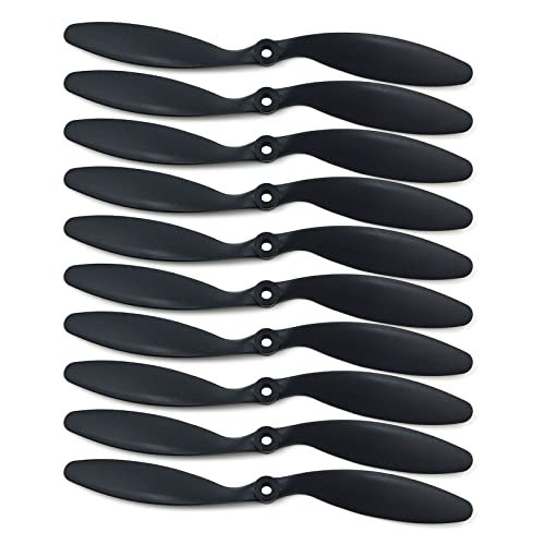 XXD Motor 8060 8x6 Black Propeller Blades for RC Dusty Airplane Quadcopter 10 Pieces with 3.17 Shaft Diameter