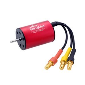 KingVal Replacement 2030 7200KV Waterproof Brushless Motor Shaft 2mm for Register RC Plane and 1/18 1/20 RC Car