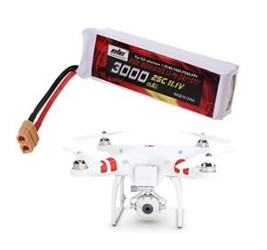 OKYUK 3000mAh 11.1V 3.0AH Lipo Replacement Battery 3S 25C XT60 Connector Plug for DJI Phantom 1 FC40 F450 F550 FPV